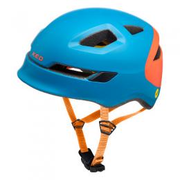 KED Fahrradhelm Pop Petrol Orange