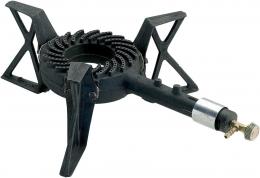 Kemper - Brenner Gaskocher 104985 - mit 3 Standfüßen aus Gusseisen - 7,5 KW - 37 cm - Schwarz