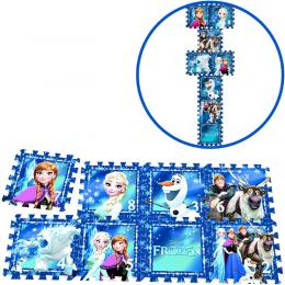 KNORRTOYS® Disney Frozen EVA Schaumstoff Puzzlematten 8-tlg. (Blau-Türkis)