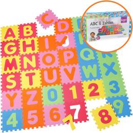 KNORRTOYS® EVA Schaumstoff Puzzlematten Buchstaben & Zahlen 36-teilig (Bunt)