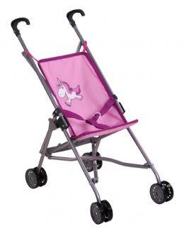 KNORRTOYS® Puppenbuggy Sim Uma das Einhorn (Rosa)