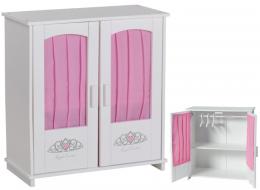 KNORRTOYS® Puppenschrank Royal Princess (Weiß)