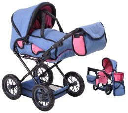 KNORRTOYS® Puppenwagen Ruby (Jeans Blau)