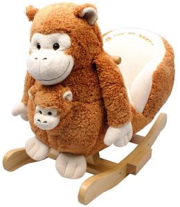 KNORRTOYS® Schaukeltier Affe Munky mit Handpuppe (Braun)