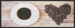 Küchenteppich Kaffee 4383 - 100 cm x 210 cm / Mit Gummirand