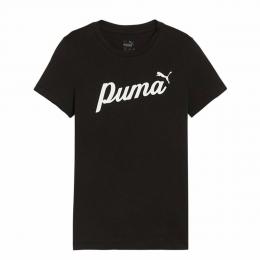 Kurzarm-T-Shirt f&uuml;r Kinder Puma Essentials + Script