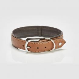 LABONI AMICI Hundehalsband - cognac - Umfang 37-42 cm - Länge 50 cm - Breite 3,5 cm