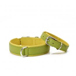 LABONI AMICI Hundehalsband - lemon - Umfang 25-30 cm - Länge 35 cm - Breite 2,4 cm