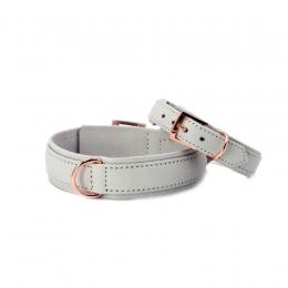 LABONI AMICI Hundehalsband - light grey - Umfang 33-38 cm - L&auml;nge 45 cm - Breite 2,4 cm