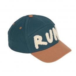 LÄSSIG Basecap Kinder - Run Braun/Blau 52