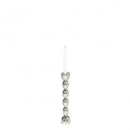 Lambert Brancusi Leuchter - silberfarben - Höhe 46 cm Ø 3 cm