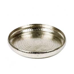 Lambert Faro Tablett/Schale - silberfarben - Ø 43 cm - Höhe 5,5 cm