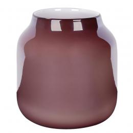 Lambert Ferrata Vase - bordeaux metallic - H&ouml;he 24,5 cm - Ø 22 cm
