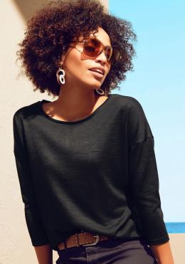 LASCANA 3/4-Arm-Shirt, aus leichter Strickqualität