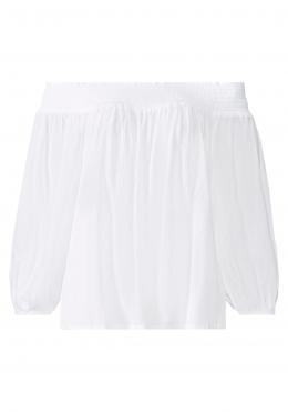 LASCANA Carmenbluse, in leichter Crinkle-Optik, Damenbluse, schulterfrei