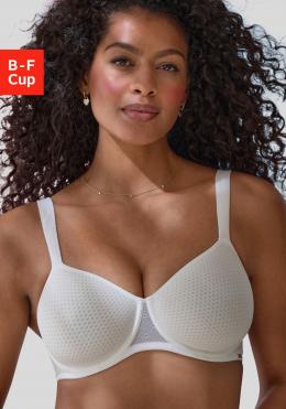 LASCANA Minimizer-BH, mit B&uuml;gel und Cups aus gemustertem Spacer-Material, Basic
