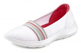 LASCANA Slipper, Slip On federleichter Sneaker, Halbschuh aus Mesh Material VEGAN