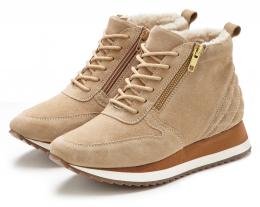 LASCANA Stiefelette, Boots aus Leder zum Schnüren