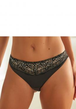 LASCANA String, mit Bund aus edler Spitze mit Strasssteinen, Dessous