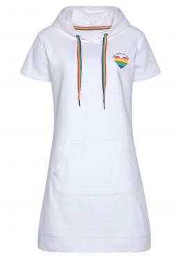 LASCANA Sweatkleid »Pride«, mit Power of Love Patch
