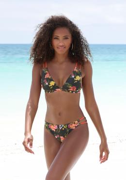 LASCANA Triangel-Bikini-Top »Tahiti«, mit kontrastfarbenen Details