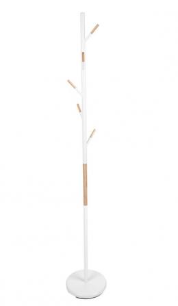 Leitmotiv Fushion Garderobenst&auml;nder - white rubber - H&ouml;he 177 cm - Ø 28 cm
