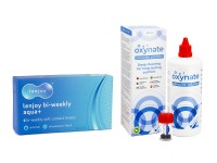 Lenjoy Bi-weekly Aqua+ (6 Linsen) + Oxynate Peroxide 380 ml mit Behälter