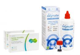 Lenjoy Monthly Comfort (12 Linsen) + Oxynate Peroxide 380 ml mit Behälter