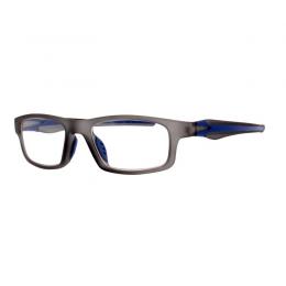 Lesebrille im Sport-Look grau blau