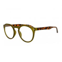 Lesebrille RCJ352 mit Federscharnieren grün demi braun