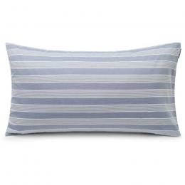 Lexington Striped Kopfkissen-Bezug aus Lyocell/Baumwolle - blue/off white - 40x80 cm