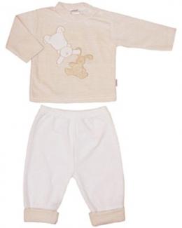 LILIPUT® Langarmshirt mit Hose Hase & Teddy Gr. 62 (Beige-Braun)