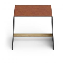 Lind DNA Bull STOOL&TABLES Stuhl - cognac/black/nature - 46x33x40 cm
