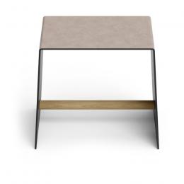 Lind DNA Bull STOOL&TABLES Stuhl - warm grey/black/nature - 46x33x40 cm
