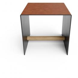Lind DNA Bull TABLE & MORE Tisch - cognac/black/nature - 40x40x40 cm