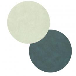 Lind DNA Double Circle Nupo Glasuntersetzer - 8er Set - dark green/olive green - 8er Set - Ø 10 cm