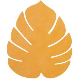 Lind DNA Monstera Leaf Nupo Tischset - 4er Set - burned curry - 4er Set - Größe S: 26x22 cm
