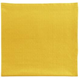 Linum BIANCA Mitteldecke - mustard yellow E97 - 100x100 cm
