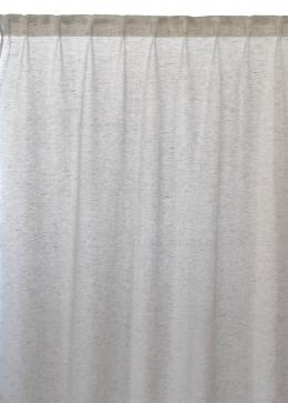 Linum INTERMEZZO Vorhang mit Faltenband - Light stone grey - 140x290 cm