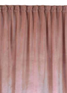 Linum PAOLO Vorhang mit Faltenband - Dusty pink - 135x290 cm