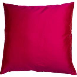 Linum SILK Kissenhülle - Fuchsia red D35 - 50x50 cm