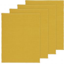 Linum UNI Tischset - 4er Set - mustard yellow E97 - 35x46 cm