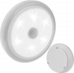 Livetti | LED-Lampe mit PIR-Bewegungssensor | funktioniert mit 3x Batterien | Batterien exklusiv | 1 STK | Weiß