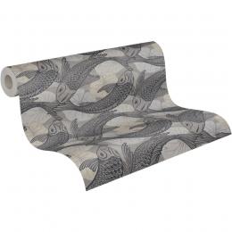 Livingwalls Metropolitan Stories 2 Vliestapete - schwarz (Code: 378593) - Breite 0,53 m - Rollenlänge 10,05 m