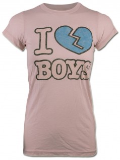 Local Celebrity Damen T-Shirt I Love Boys (S)