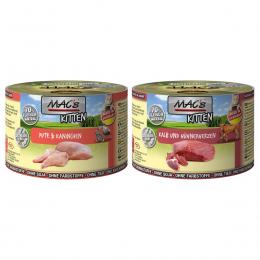 MAC's Cat Fleischmenü Kitten Mixpaket 12x200g