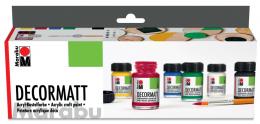 Marabu Acrylfarbe , Decormatt, , Starter Set