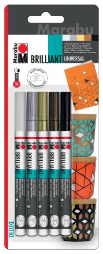 Marabu Lackmarker , Brilliant Painter, , 5er Blister