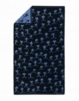 Marc O'Polo Palms Strandlaken - Blue - 100x180 cm