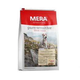 MERA pure sensitive Trockenfutter fresh meat Huhn & Kartoffel High Protein 1kg